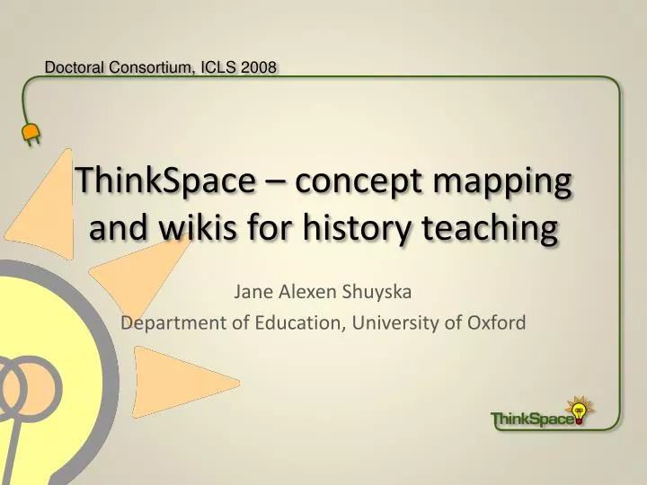 thinkspace concept mapping and wikis for history teaching