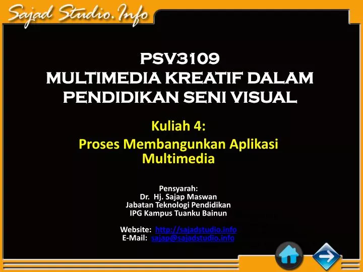 psv3109 multimedia kreatif dalam pendidikan seni visual