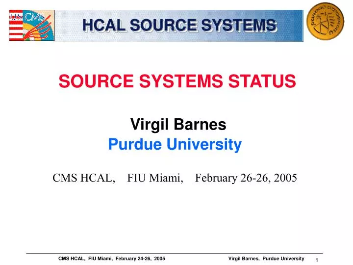 hcal source systems