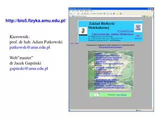 http bio5 fizyka amu edu pl