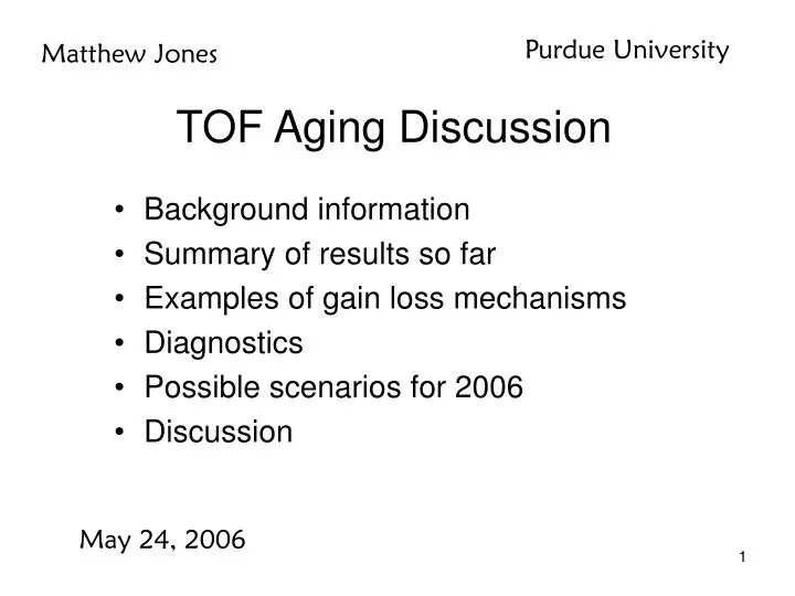tof aging discussion