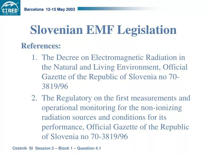 slovenian emf legislation
