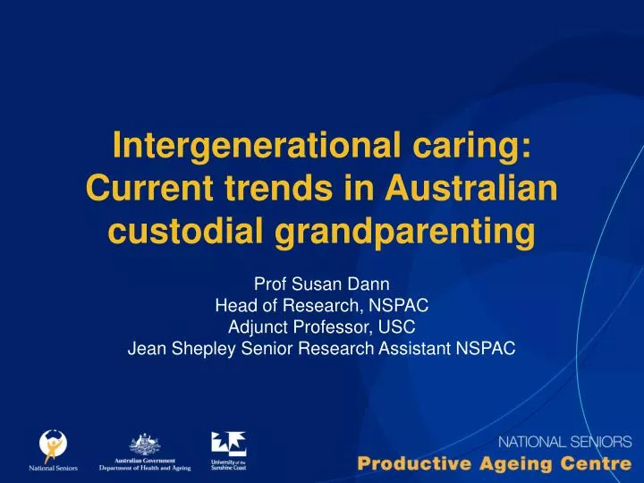 intergenerational caring current trends in australian custodial grandparenting