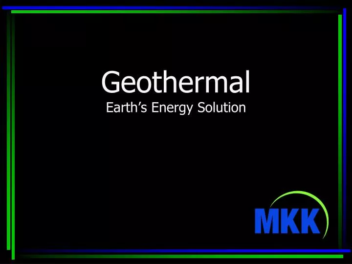 geothermal earth s energy solution
