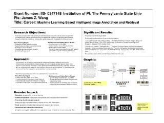 This project started in August 2004. Preliminary results published in two conference papers: