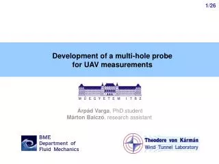 Development of a multi-hole probe for UAV measurements