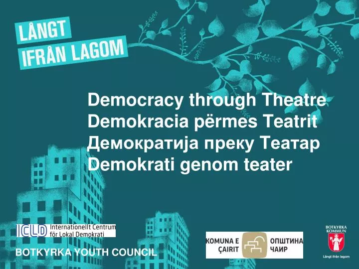 democracy through theatre demokracia p rmes teatrit t demokrati genom teater