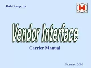 Vendor Interface