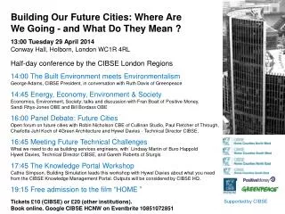 Building Our Future Cities: Where Are We Going - and What Do They Mean ?
