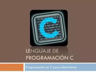 lenguaje de programaci n c