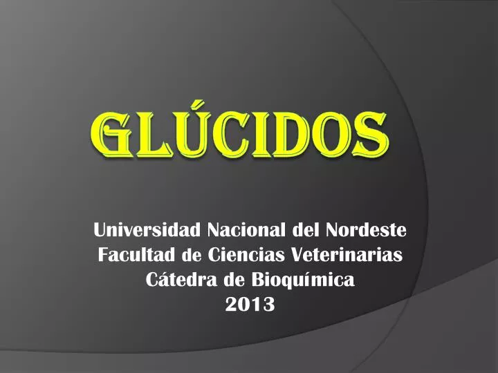 universidad nacional del nordeste facultad de ciencias veterinarias c tedra de bioqu mica 2013