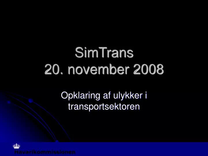 simtrans 20 november 2008