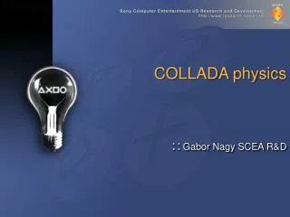 COLLADA physics