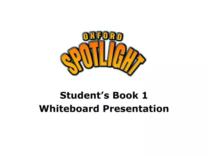 student s book 1 whiteboard presentation