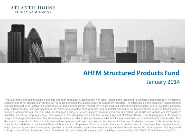 ahfm structured products fund