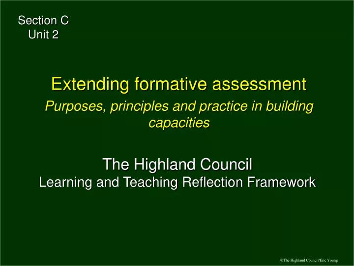 the highland council learning and teaching reflection framework
