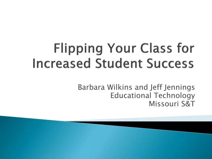 flipping your class for increased student success