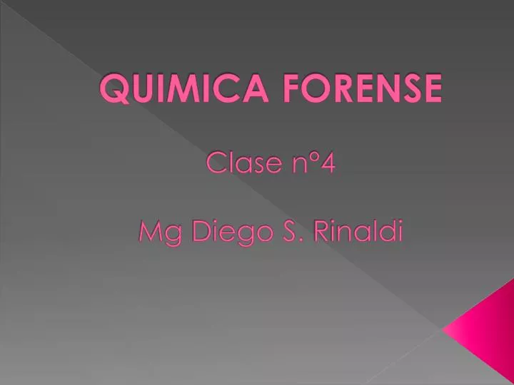 quimica forense clase n 4 mg diego s rinaldi
