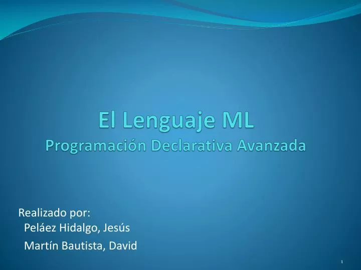 el lenguaje ml programaci n declarativa avanzada