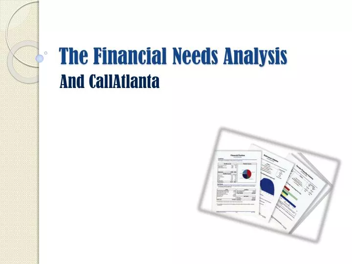 the financial needs analysis