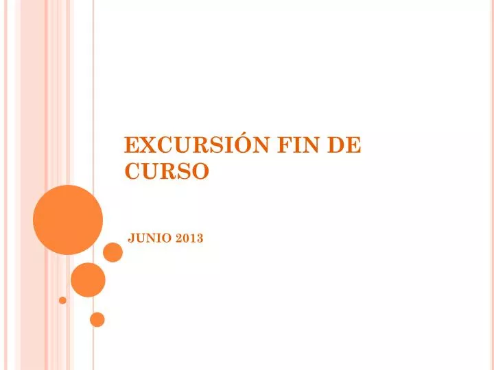 excursi n fin de curso