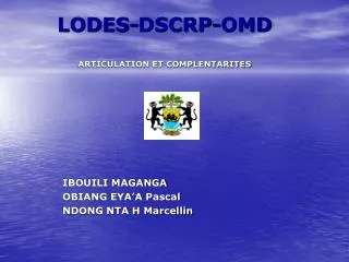 lodes dscrp omd articulation et complentarites