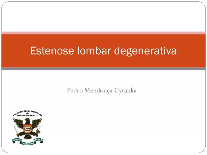 Ppt Estenose Lombar Degenerativa Powerpoint Presentation Free Download Id