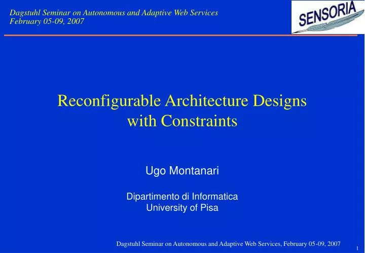 reconfigurable architecture designs with constraints