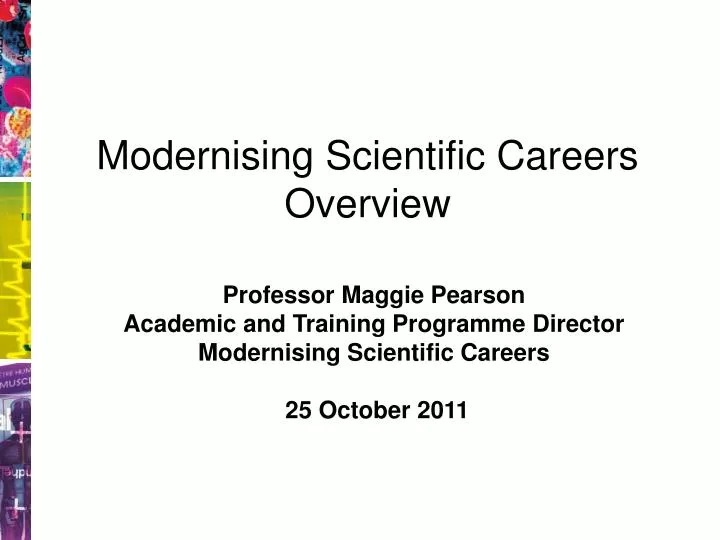 modernising scientific careers overview