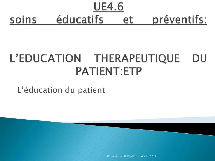 ue4 6 soins ducatifs et pr ventifs l education therapeutique du patient etp