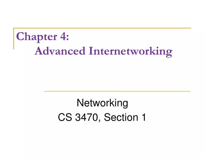 chapter 4 advanced internetworking