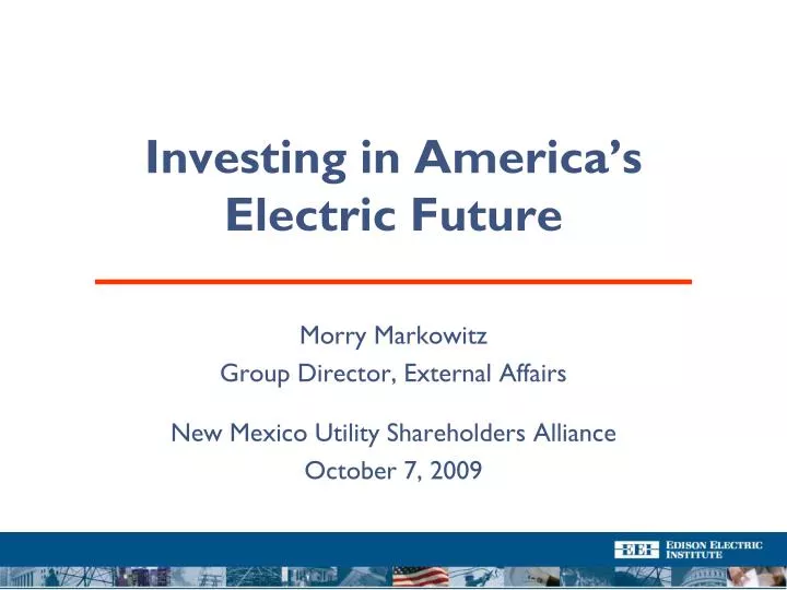 investing in america s electric future