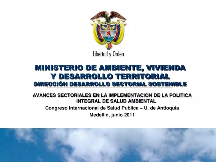 ministerio de ambiente vivienda y desarrollo territorial direcci n desarrollo sectorial sostenible