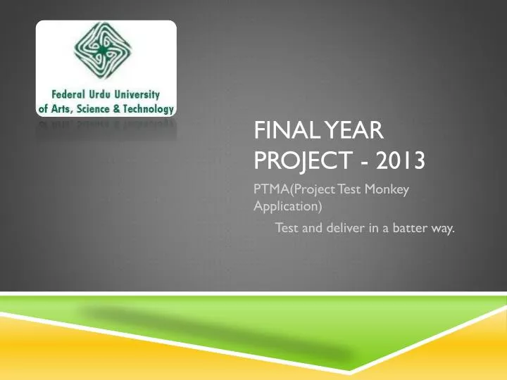 final year project 2013