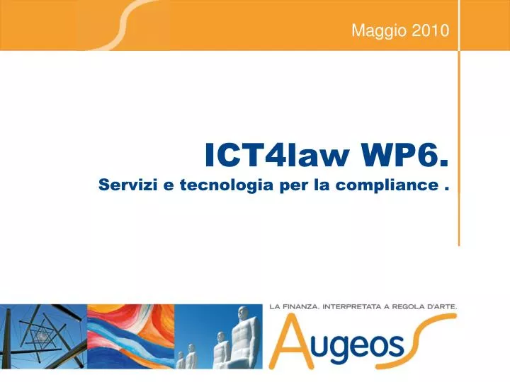 ict4law wp6 servizi e tecnologia per la compliance