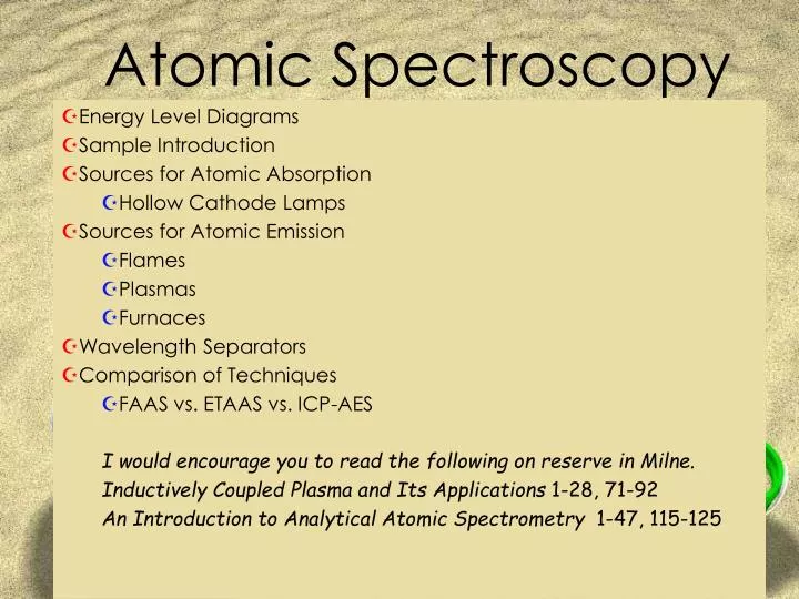 atomic spectroscopy