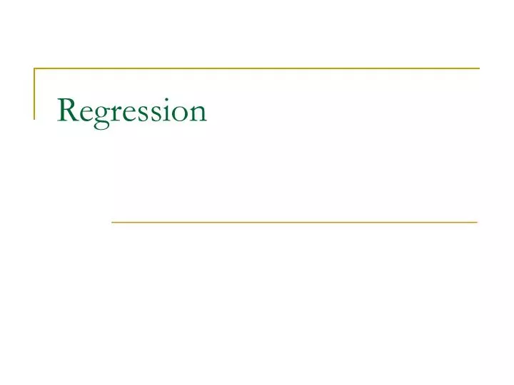 regression