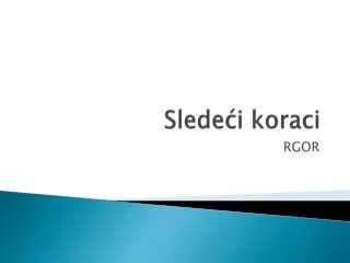 slede i koraci