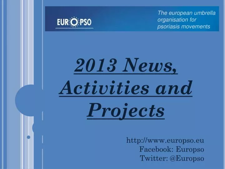 2013 news activities and projects