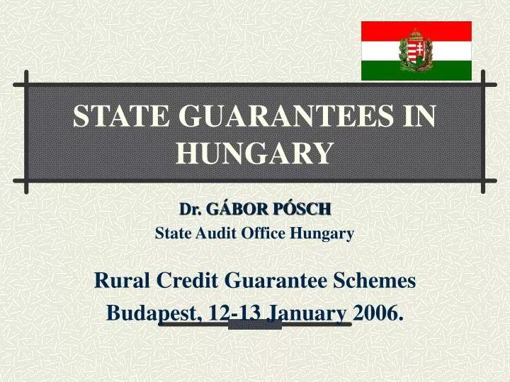 state guarantees in hungary
