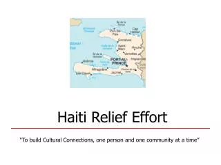 Haiti Relief Effort