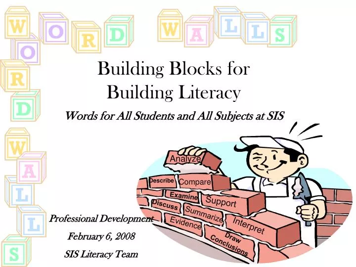 building blocks for building literacy