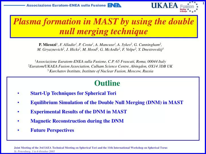 plasma formation in mast by using the double null merging technique