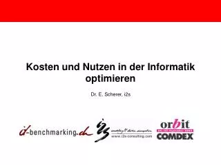 kosten und nutzen in der informatik optimieren