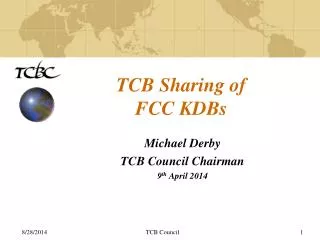 TCB Sharing of FCC KDBs
