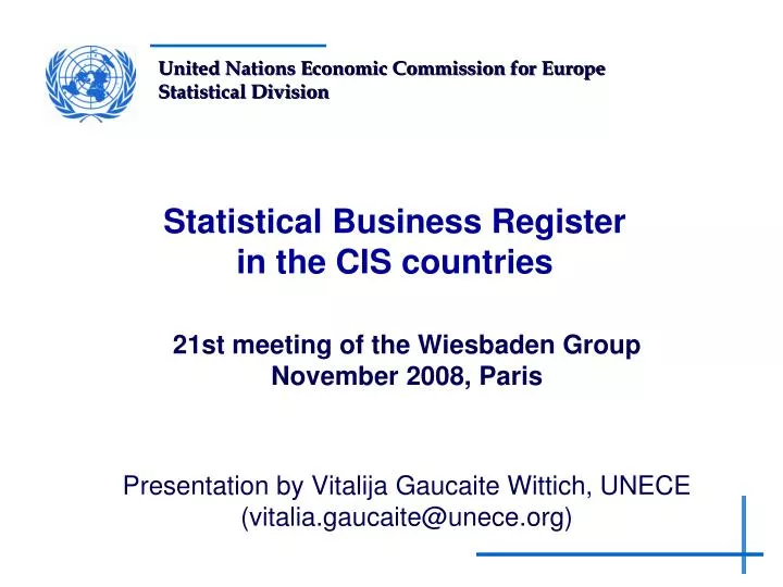 statistical business register in the cis countries