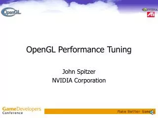 OpenGL Performance Tuning