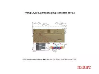 KD Petersson et al. Nature 490 , 380-383 (2012) doi:10.1038/nature11559