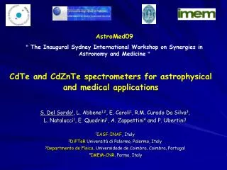 CdTe and CdZnTe spectrometers for astrophysical and medical applications