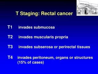 T Staging: Rectal cancer